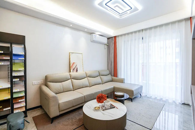 96㎡三居，巧妙延申玄關(guān)餐廳空間感，打造精致雅居